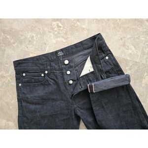APC Petit Standard Jean Droit Etroit Charcoal Wash Denim Japanese Selvedge 29x28